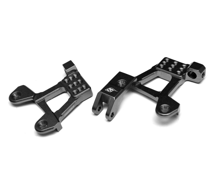 Aluminum Front Shock Hoops for SCX10 II 1 Pair Black