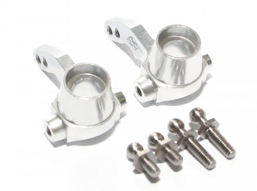 Tamiya TT02B Front Knuckle Arm Upgrade – Aluminum 1 Pair Silver - View #10