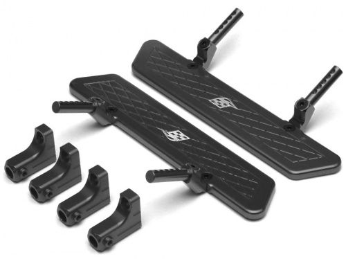 Shop Aluminum Rock Rails Set- 1 Set Black | BoomRacing.com