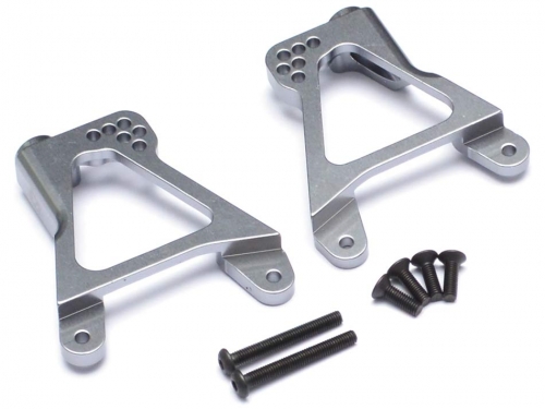Shop Aluminum Rear Shock Tower - 1 Pair Gun Metal | BoomRacing.com