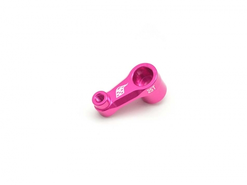 Aluminum Low Profile Short Servo Horn 25T Pink Aluminum Low Profile Short Servo Horn 25T Pink