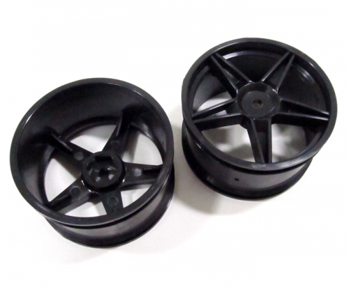 Progressive Star Rims Shop 1/10 Off Road Rear Star Rims (2) Black | BoomRacing.com