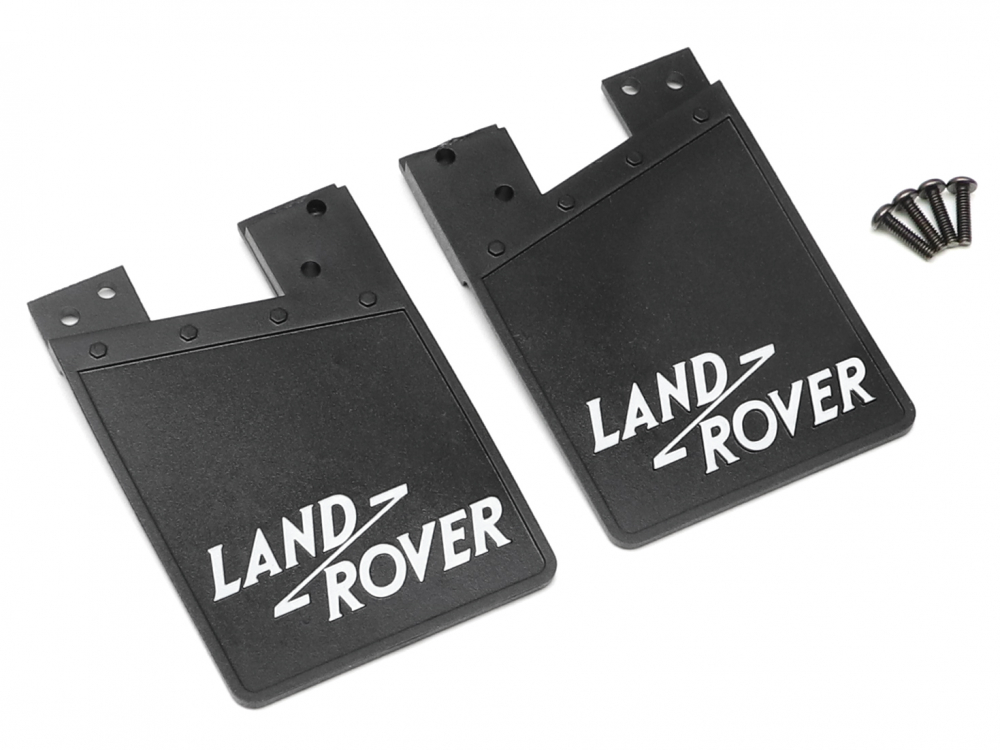 Classic Rubber Mud Flaps for Series Land Rover White