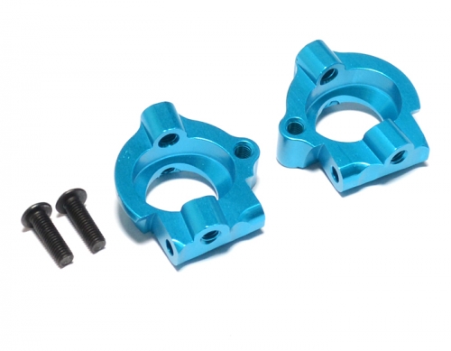 Block Rocker Castor Shop Aluminium Front Castor Block (2) Blue | BoomRacing.com